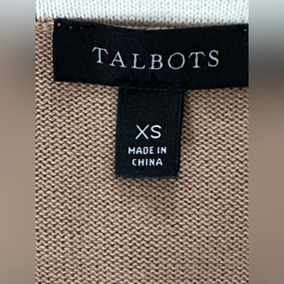 🍂 Talbots Girlfriend Cardigan - Tipped, Size XS 🍁 - Picture 8 of 13